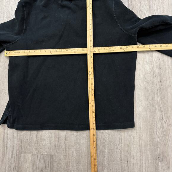 Vintage Polo Ralph Lauren 1/4 Zip Pullover Men's 2XL Black Red Pony Preppy 90s - Picture 6 of 7